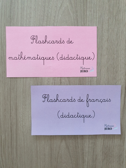 Flashcards Didactique Français Et Mathématiques - CRPE | Maîtresse Jéro